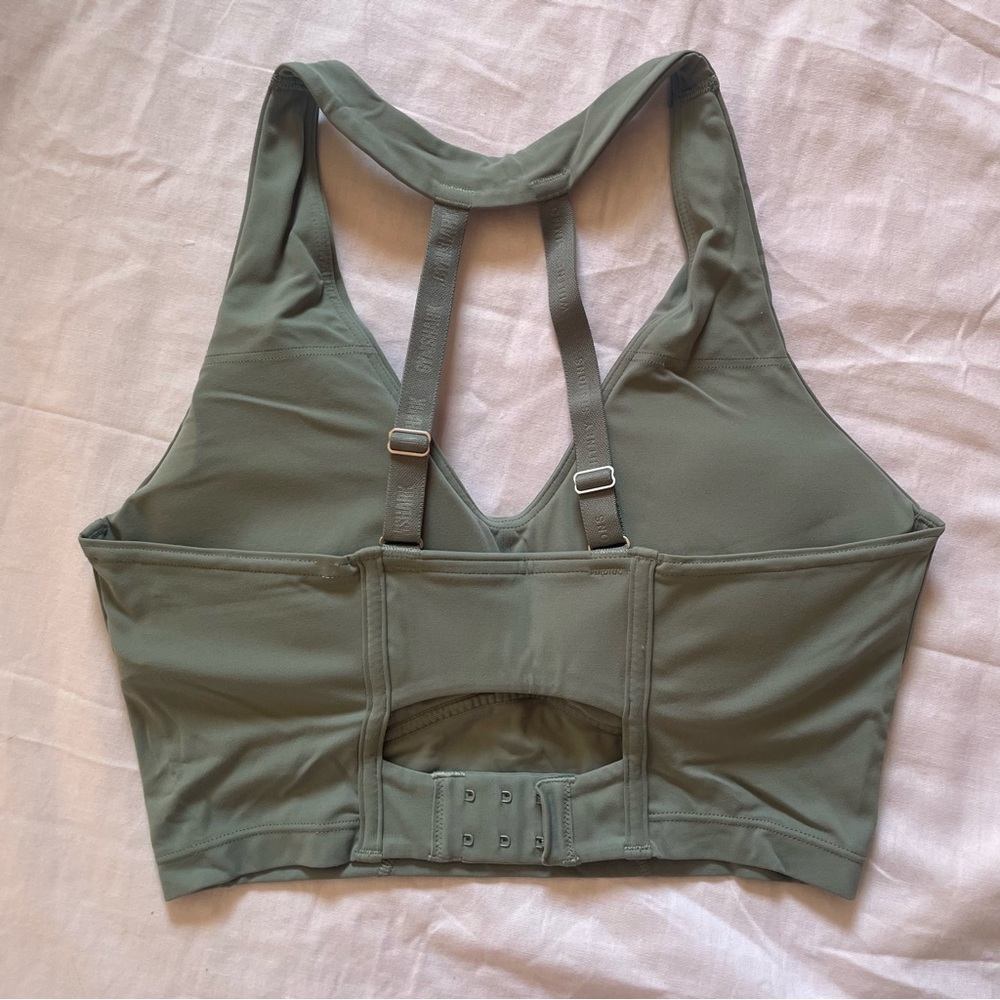 Gymshark x Whitney Simmons Longline Bra Leaf Green - Picture 2 of 10